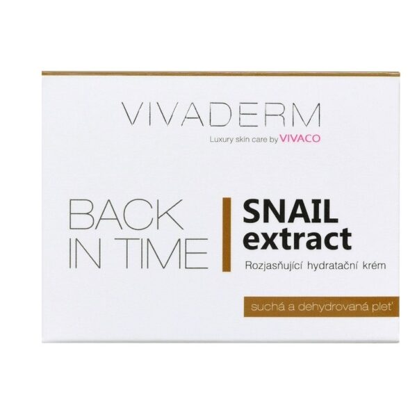 Hidratantna krema sa ekstraktom sluzi puža BACK IN TIME VIVADERM - Slika 3
