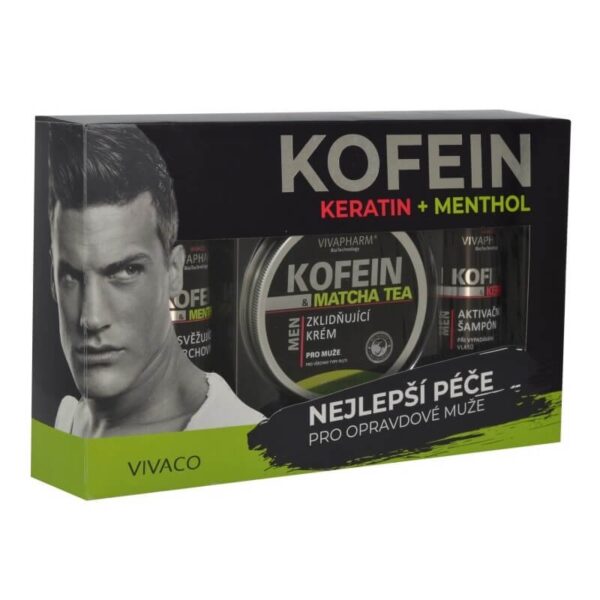 Poklon set za muškarce keratin i kofein VIVAPHARM - Slika 2