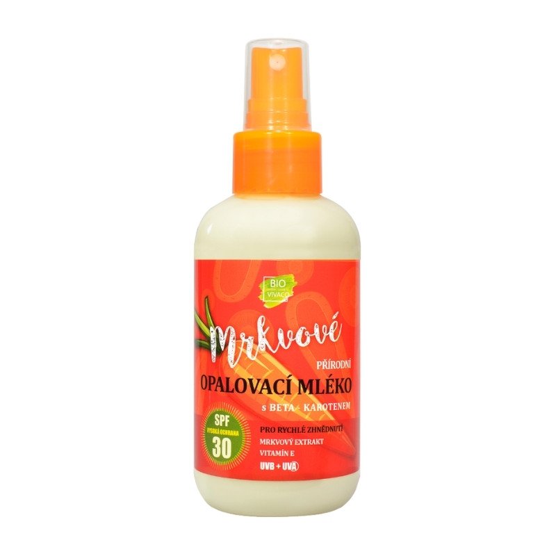 Prirodno mleko za suncanje sa ekstraktom sargarepe SPF 30