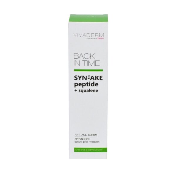 Učvršćujući serum protiv bora SYN-AKE peptidi + skvalen BACK IN TIME VIVADERM - Slika 3