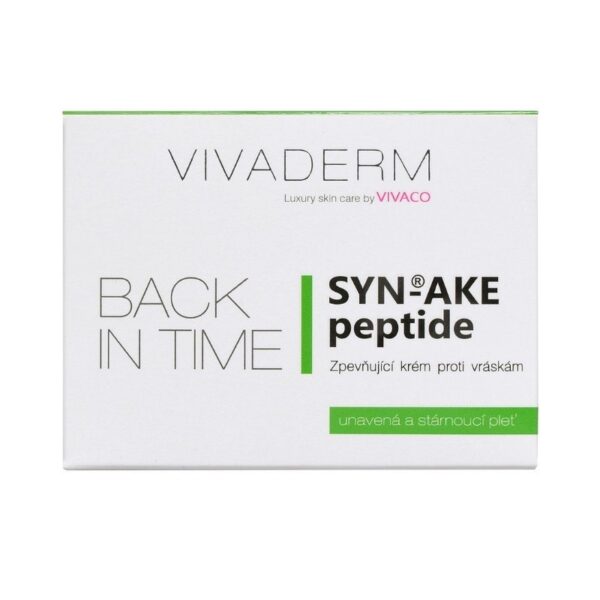 Učvršćujuća krema protiv bora sa zmijskim otrovom i peptidima BACK IN TIME VIVADERM - Slika 5