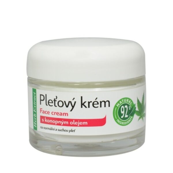 Krema za lice sa uljem konoplje Cannabis oil HERB EXTRACT 50 ml - Slika 3
