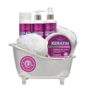 Poklon kadica za negu kose keratin sa kofeinom VIVAPHARM