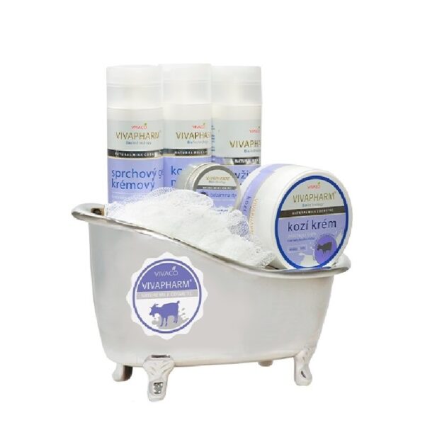 Poklon kadica kozmetike sa kozjim mlekom VIVAPHARM - Slika 2