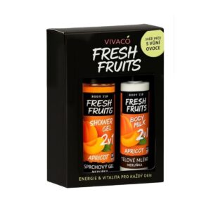 Poklon set kozmetike sa uljem kajsije za negu tela FRESH FRUITS