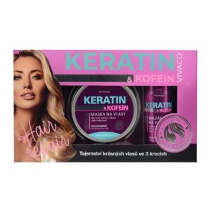 Poklon set za negu kose tonik za rast kose i šampon KERATIN I KOFEIN
