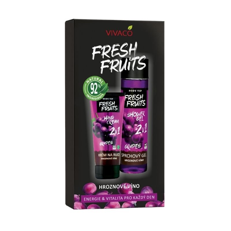 poklon set ulje crnog grozdja fresh fruits