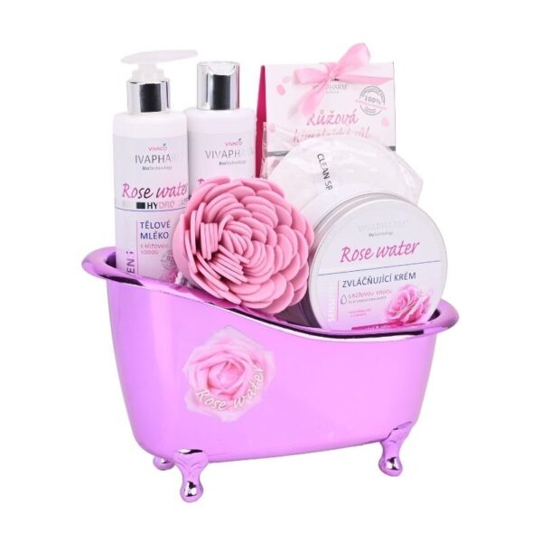 Poklon set kadica sa ružinom vodicom VIVAPHARM - Slika 2