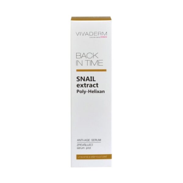 Posvetljujući serum za lice sa ekstraktom puževe sluzi BACK IN TIME VIVADERM - Slika 2