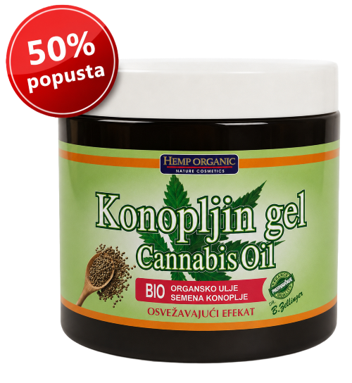 Konopljin gel Hemp Organic 50 posto popusta